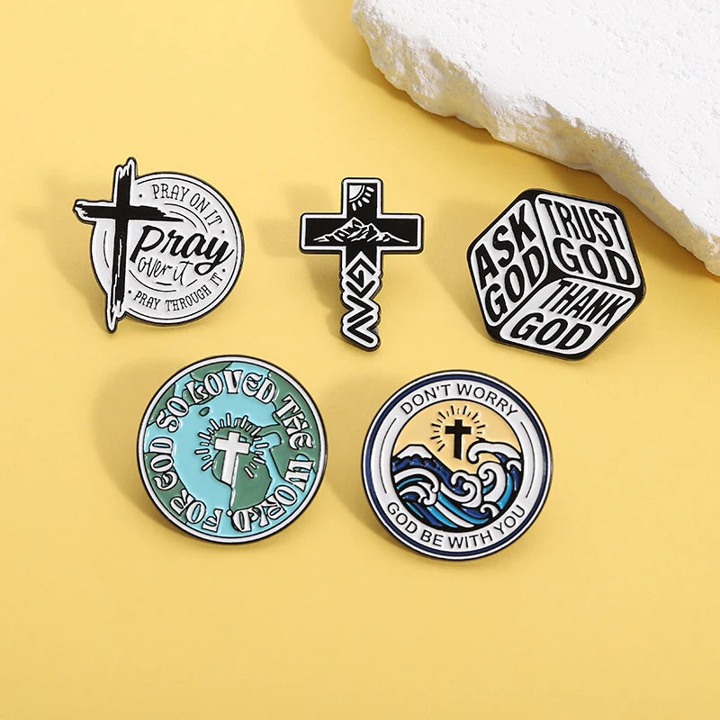 God Be With You Enamel Pins