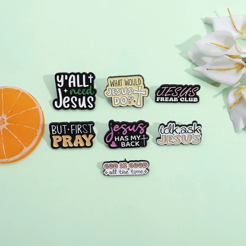 I Love Jesus Enamel Pins