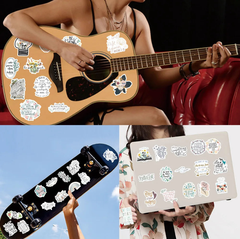 100Pcs Bible Stickers