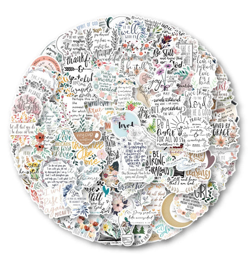 100Pcs Bible Stickers