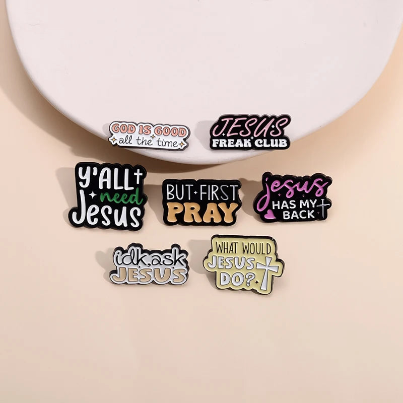 I Love Jesus Enamel Pins