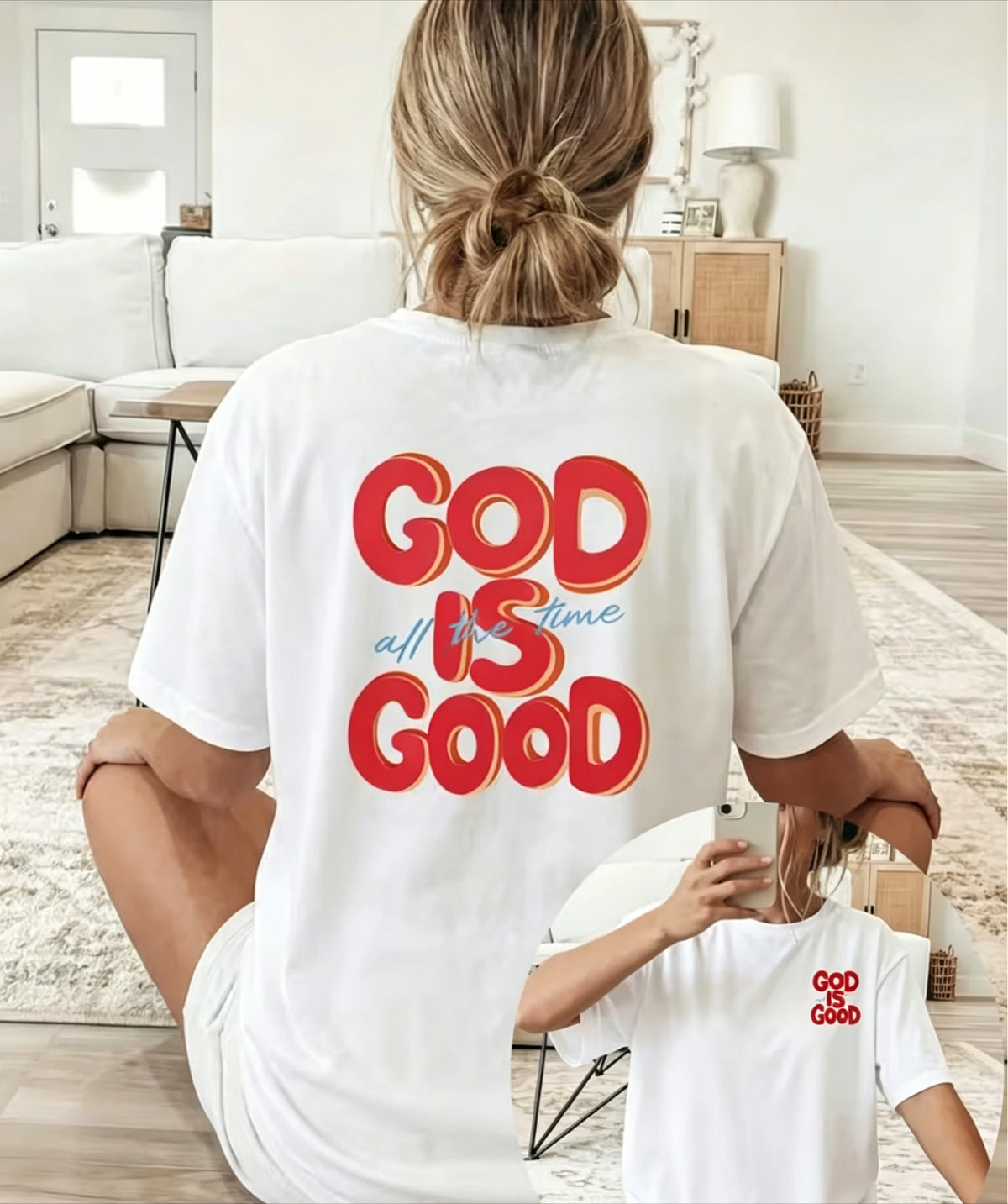 GOD IS GOOD Print T-shirt