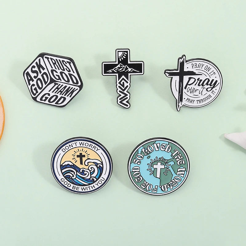 God Be With You Enamel Pins