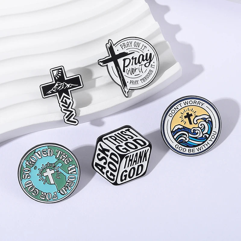 God Be With You Enamel Pins