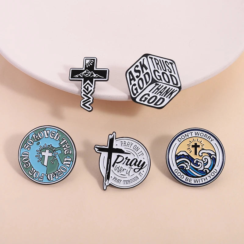 God Be With You Enamel Pins
