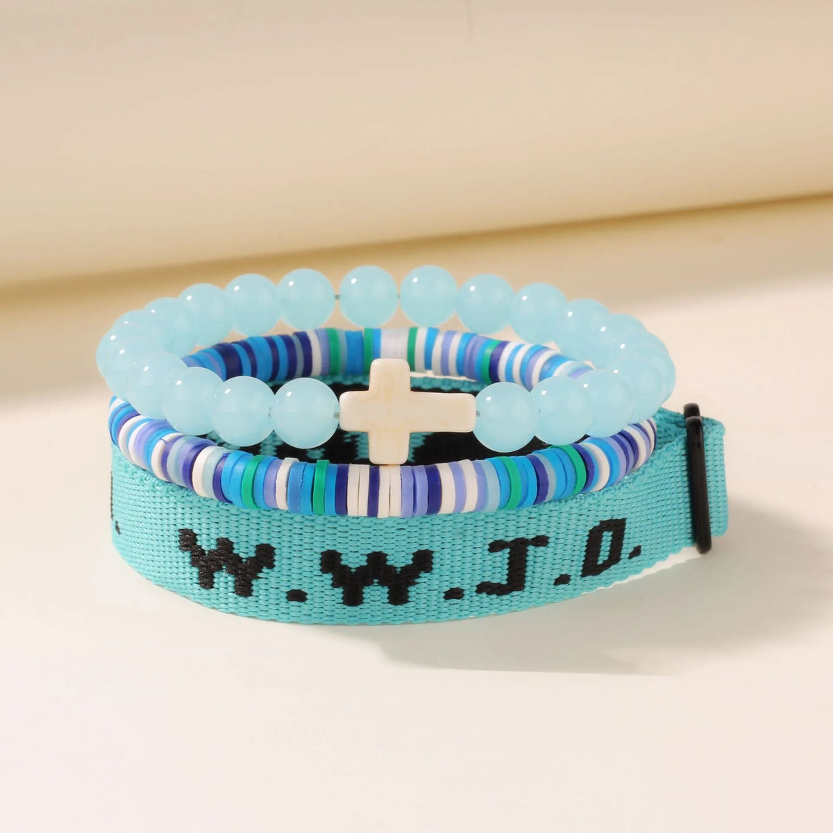 3PCS WWJD Bracelets Set