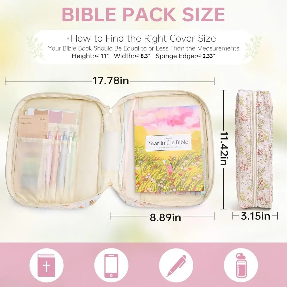 Quilted Bible Cover Case
