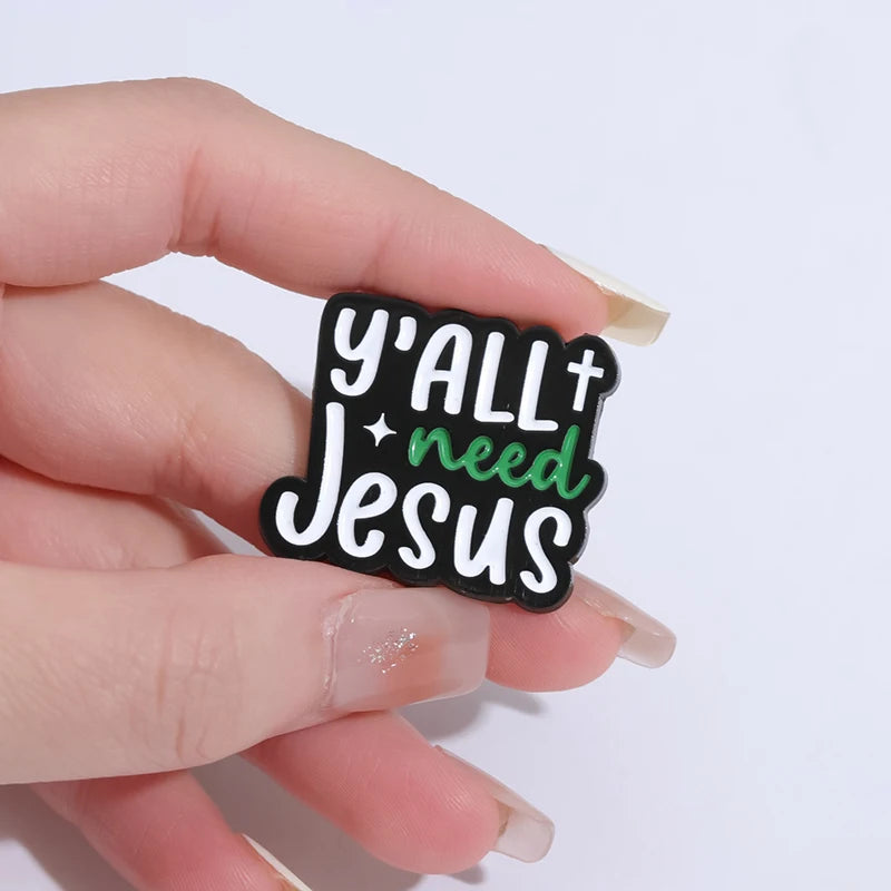 I Love Jesus Enamel Pins
